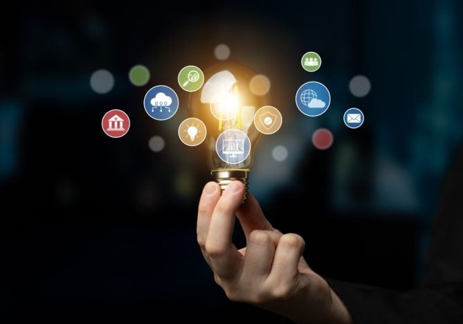 Set,Of,Business,And,Digital,Service,Icons,Representing,Finance,,Cloud,