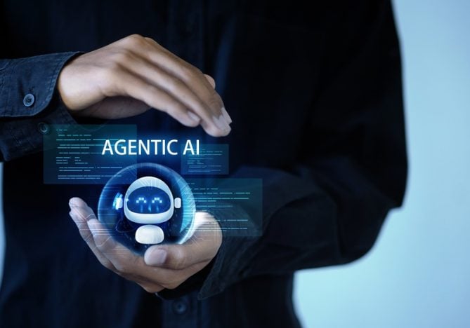 Businessman,Holding,Digital,Ai,Assistant,With,Agentic,Ai,Concept,,Representing
