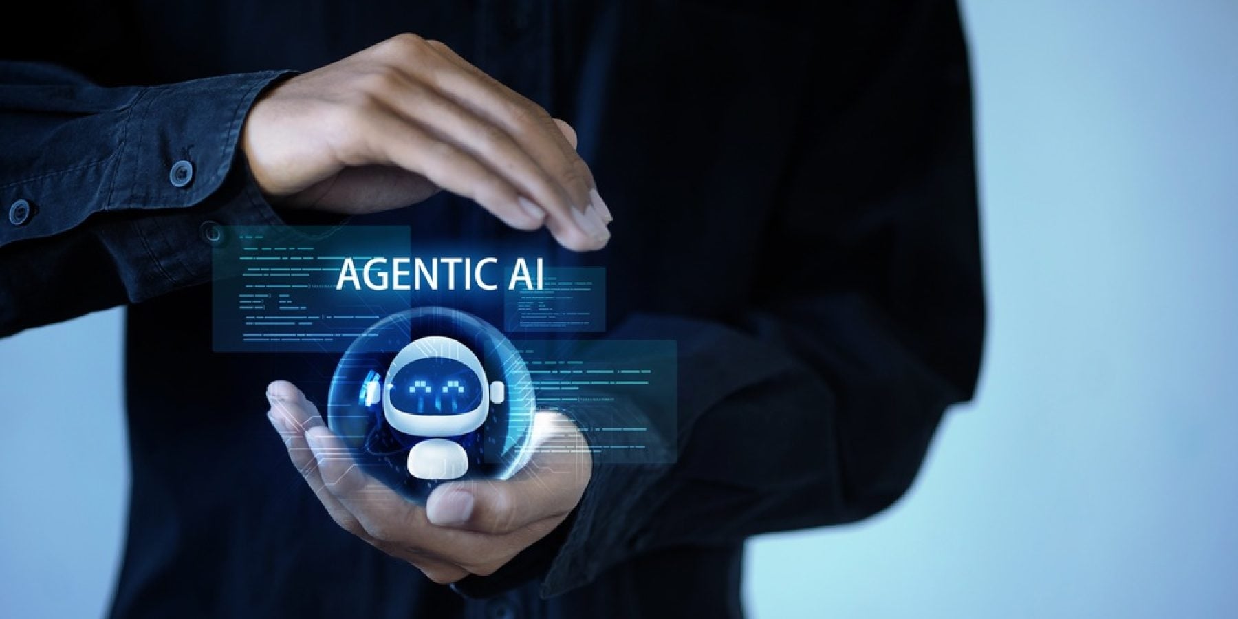 Businessman,Holding,Digital,Ai,Assistant,With,Agentic,Ai,Concept,,Representing
